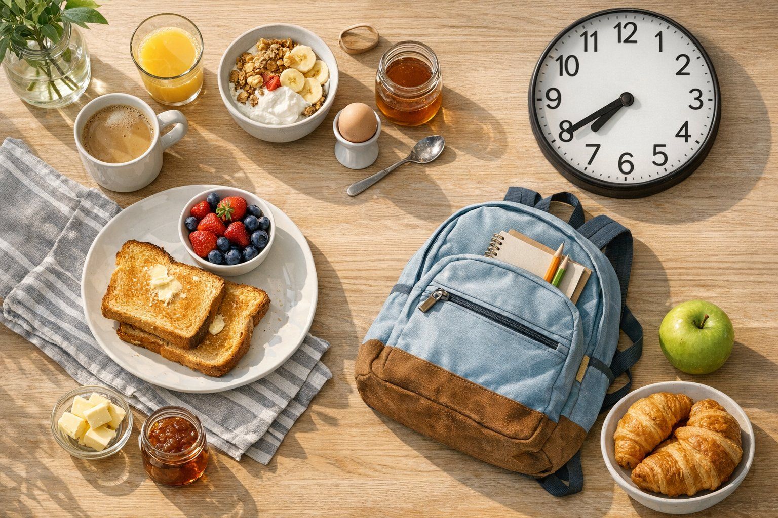 Routine du matin avec enfants : partir à l’école sans finir en sprint